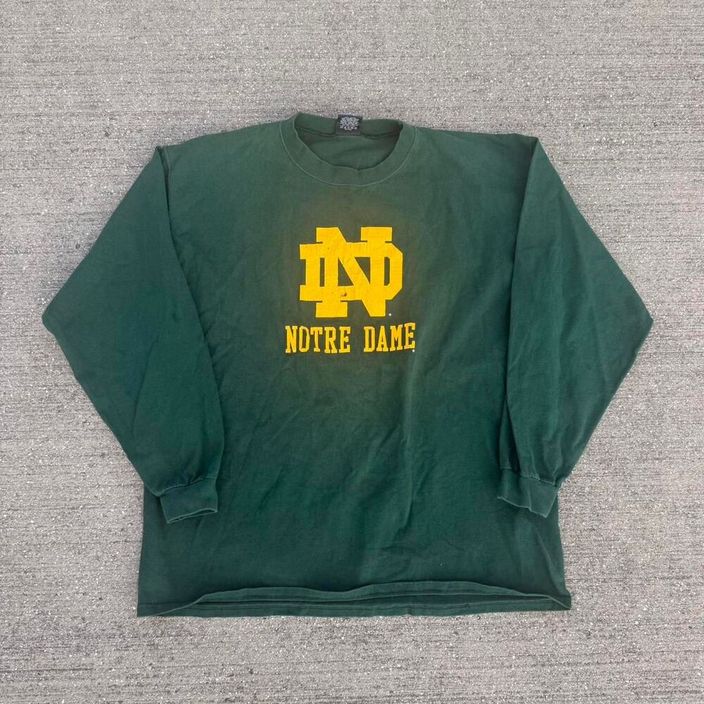 Vintage Galt Sand Notre Dame Fighting Irish Go Irish Long Sleeve T-Shirt